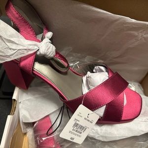 Worthington Womens Ladee Heeled Sandals - Magenta